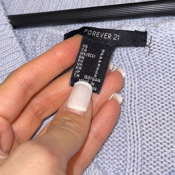 FOREVER 21 Blue Sweater Vest - Picture 2 of 2